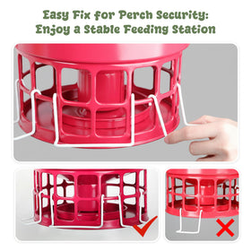 KOL Large Bird Feeder hanging setup shows quick installation