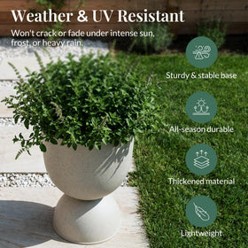 KOL Planters drainage holes visible, helps manage water for healthy roots