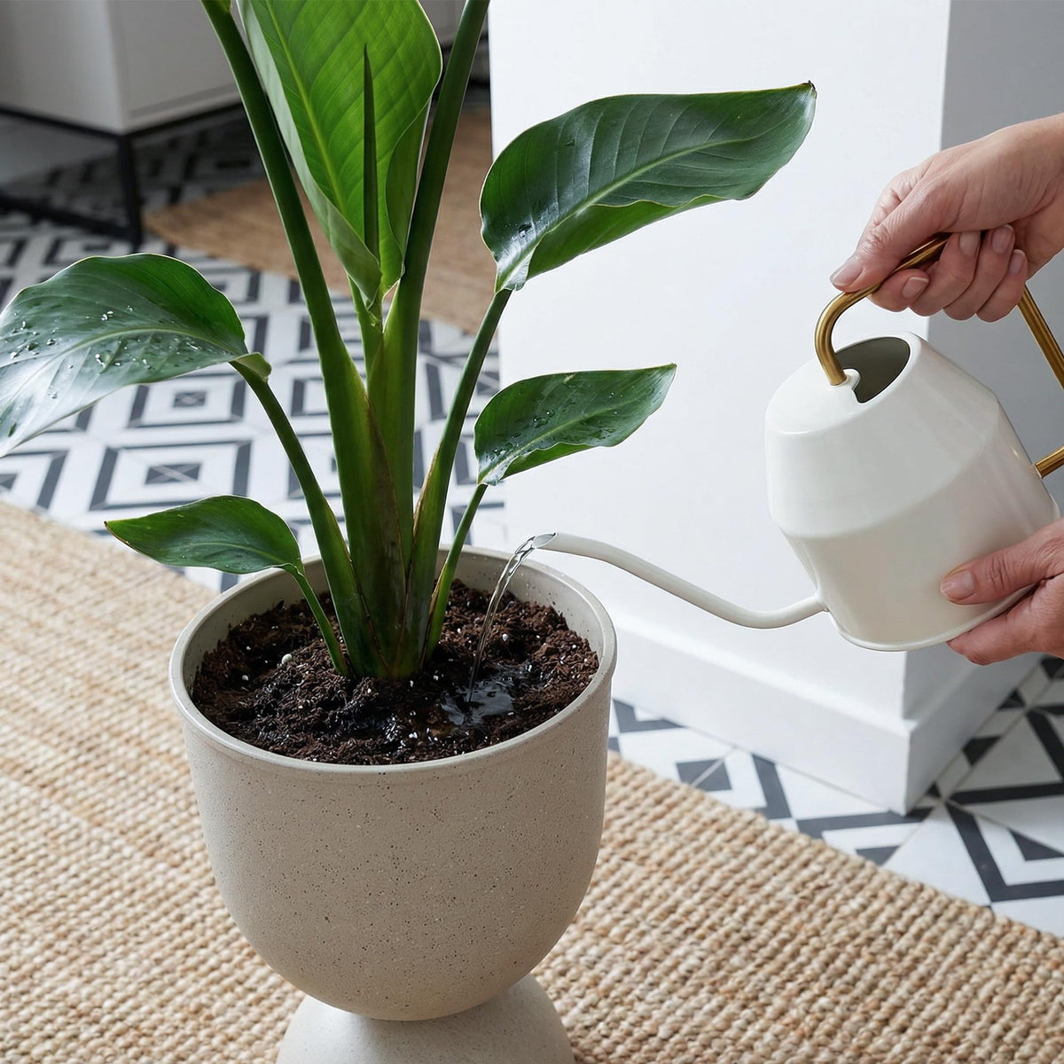 KOL Planters two-pack set, weather-resistant for year-round use