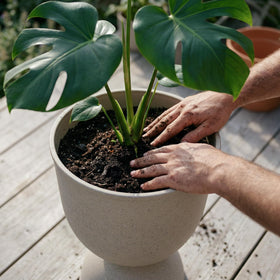 KOL Planters 15-inch tall versatile use for indoor/outdoor spaces
