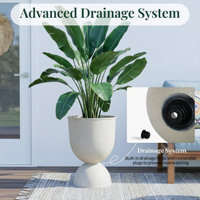 KOL Planters two-pack, front view, symmetrical styling for doorways