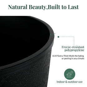 KOL Planters lightweight, twist-on pedestal enables quick setup.