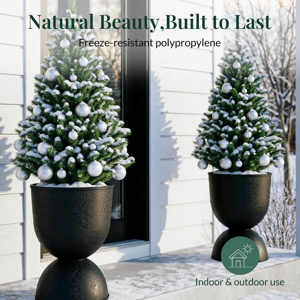 KOL planters pedestal assembly is fast and tool-free