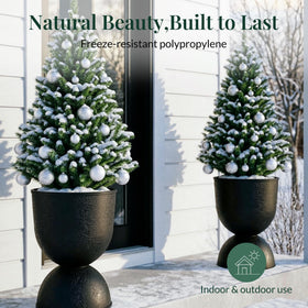 KOL planters pedestal assembly is fast and tool-free