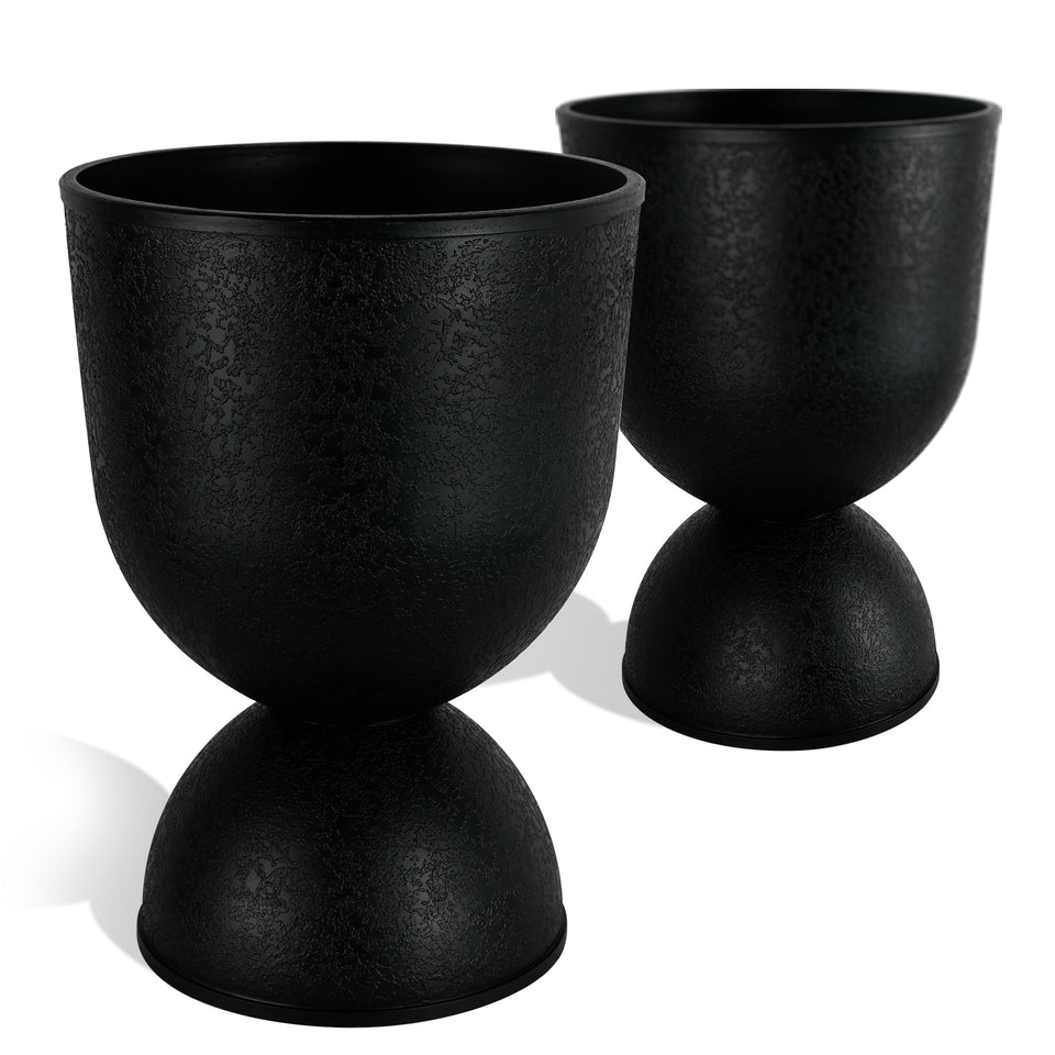 KOL planters urn pots tall porch enhance entryway curb appeal