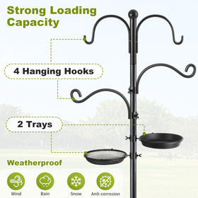 KOLAKO heavy-duty shepherd hooks support diverse feeders and décor.