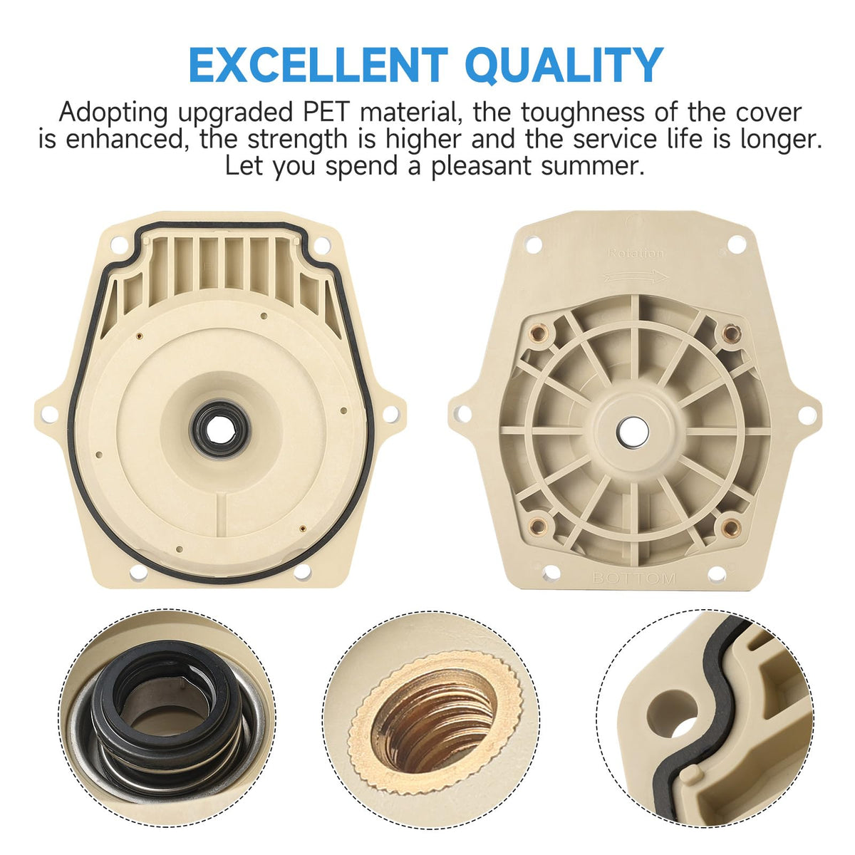 Kolasina seal plate material durability highlights enhanced toughness for smooth pump operation.
