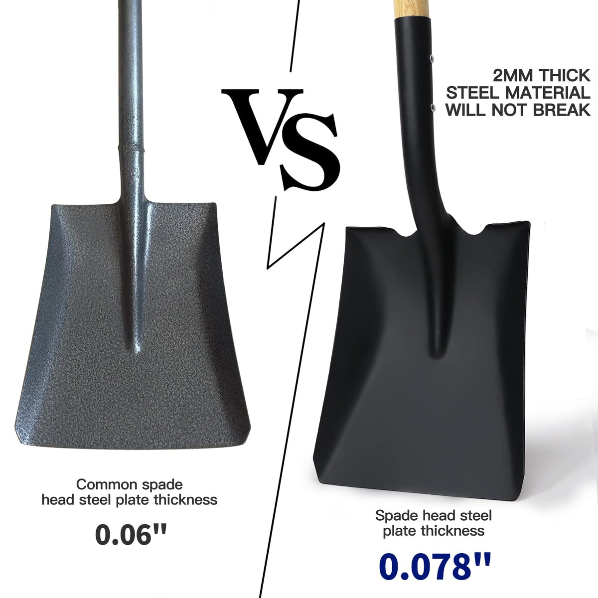 KOLEIYA camp-ready shovel fits in a trunk for outdoor use.