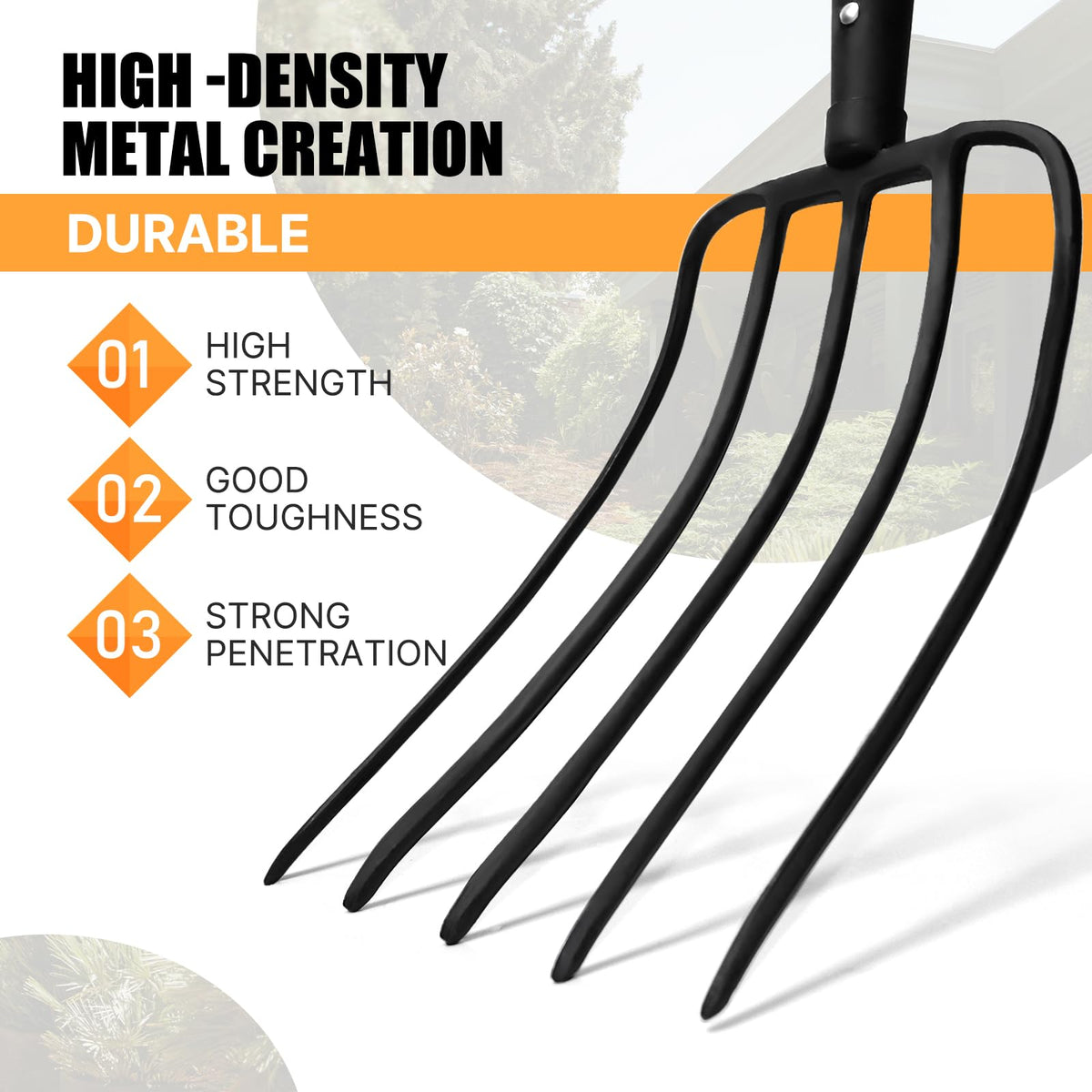 KOLEIYA ideal for turning soil, compost, mulch, and manure.