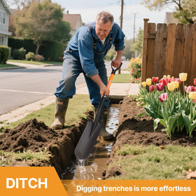 KOLEIYA D-shaped handle provides secure grip during extended use