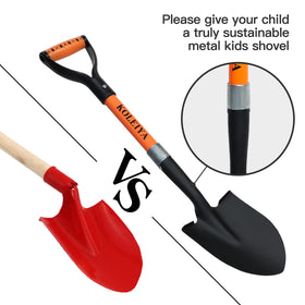 KOLEIYA fiberglass handle enhances strength for tough outdoor tasks