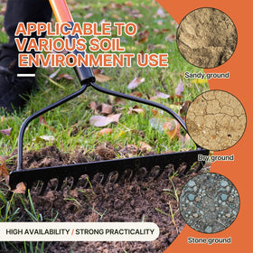KOLEIYA garden rake ergonomic grip zones reduce hand fatigue during long sessions