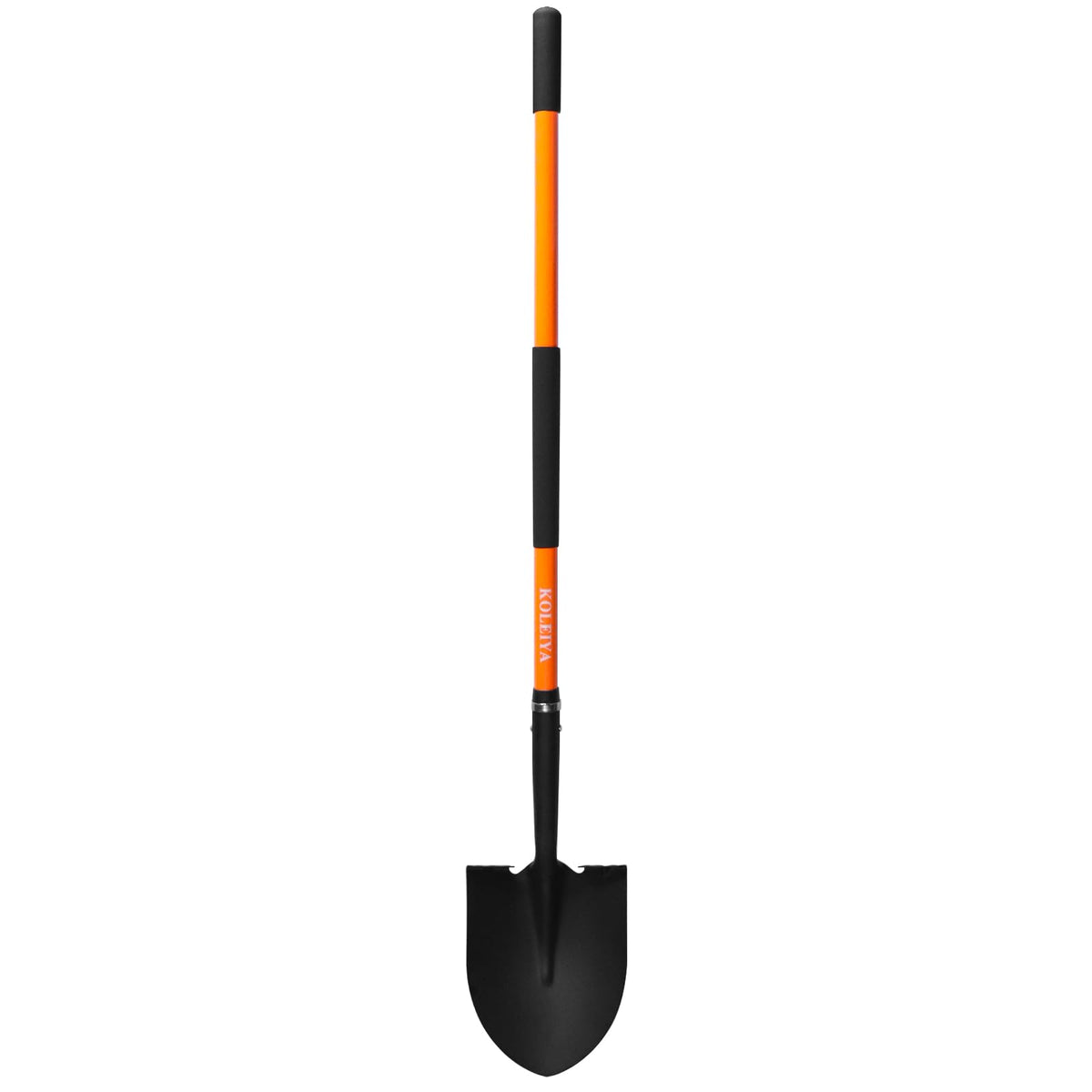 KOLEIYA heavy-duty digging shovel blade closeup for durability