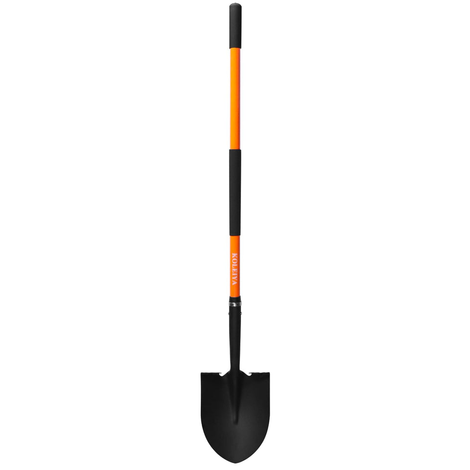 KOLEIYA heavy-duty digging shovel blade closeup for durability