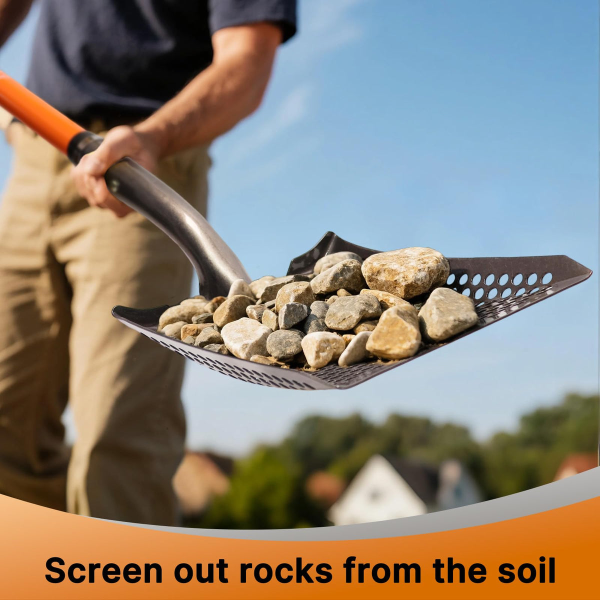 KOLEIYA ergonomic orange handle provides comfortable grip during extended use.