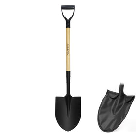 KOLEIYA round-point shovel head ready for tough digging in rocky soil.