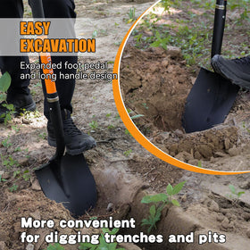 KOLEIYA serrated edge digs through tough soil efficiently