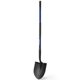 KOLEIYA shovel head closeup showing tough carbon steel and rust-resistant coating for lasting use
