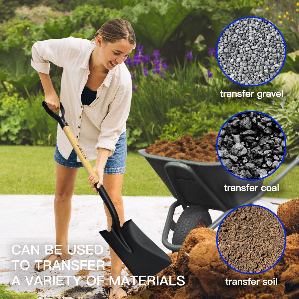 KOLEIYA snow shovel designed to move ice and snow smoothly.