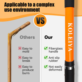 KOLEIYA soft-grip handle reduces hand fatigue during long tasks.