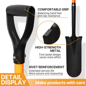 KOLEIYA weather-resistant fiberglass handle for all-season work
