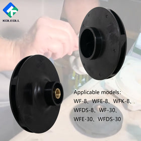 KOLEOLL 073130 pump impeller installed in pump demonstrates easy fitment and quick maintenance.
