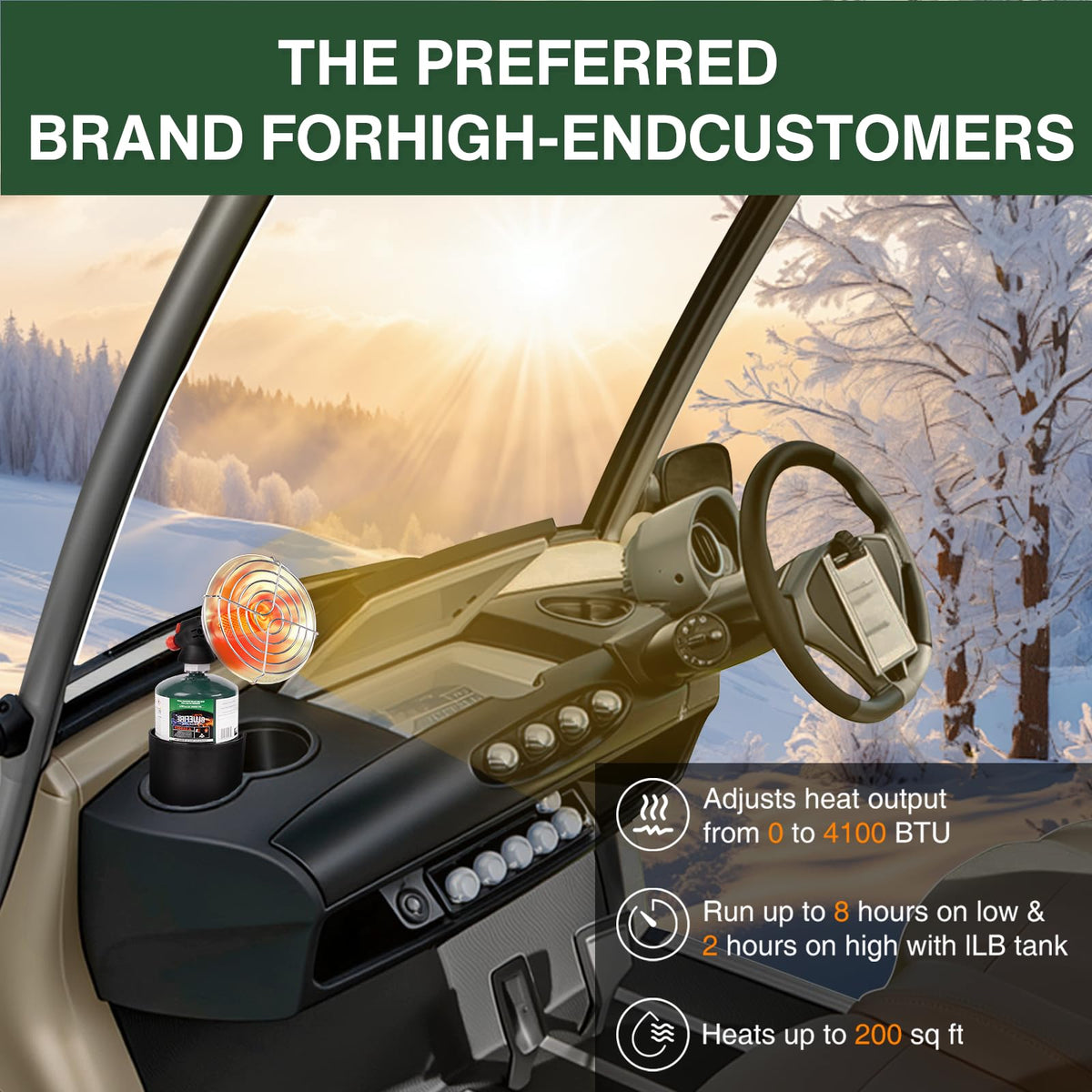 KOMAN carrying handle enables easy transport between car and campsite.