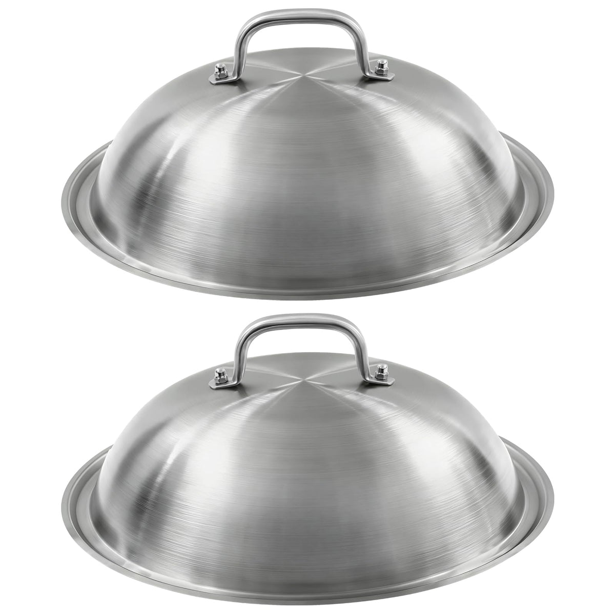 Komokeru 12-inch cheese dome top view aids cheese melting.