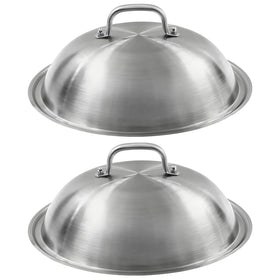 Komokeru 12-inch cheese dome top view aids cheese melting.