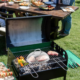 Komokeru dishwasher-safe cheese dome cleans easily after grilling sessions