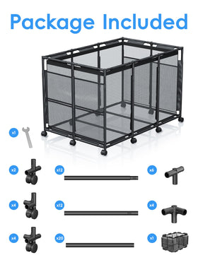 Kompoll durable metal frame supports heavy pool gear during daily use