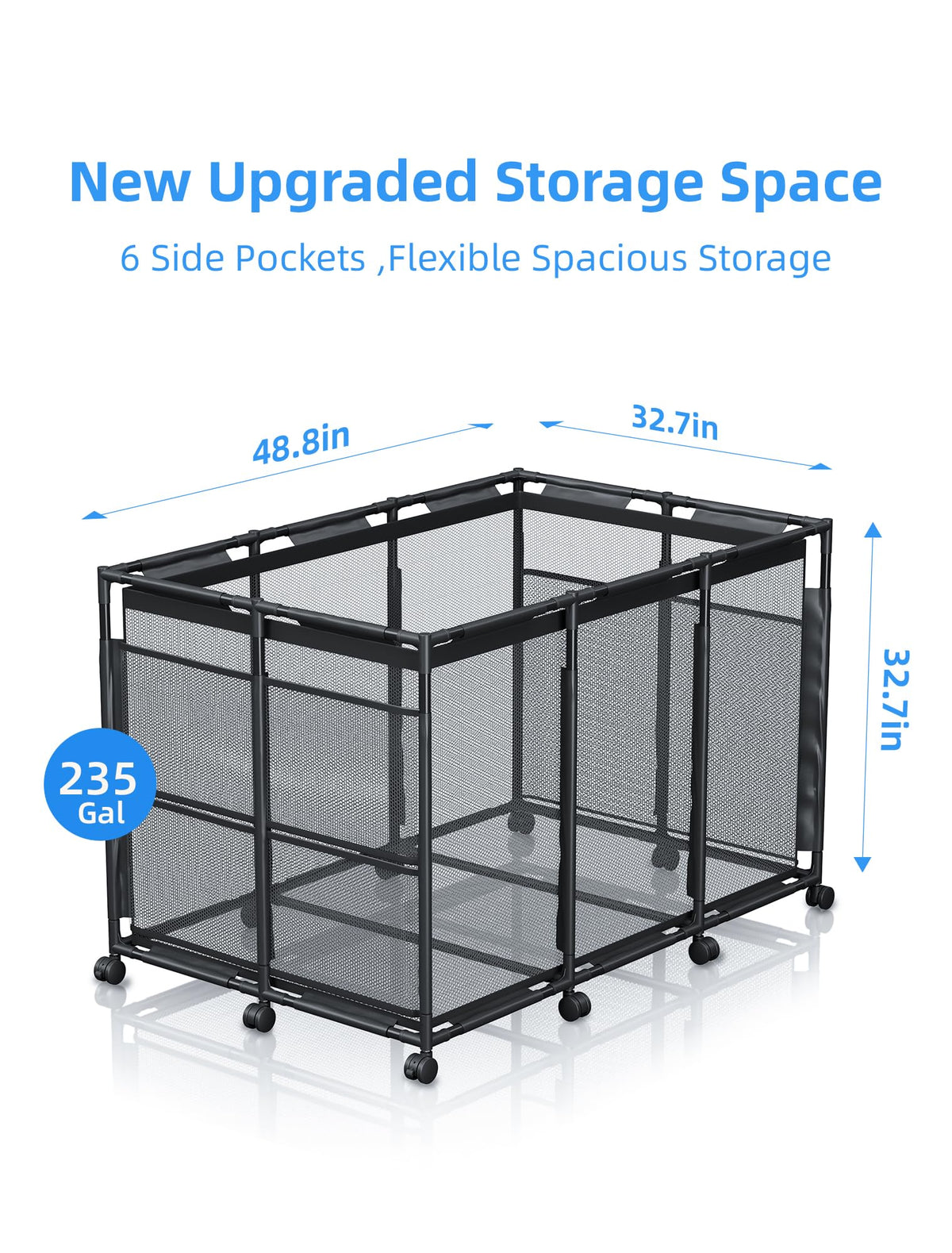 Kompoll storage bin wheels closeup emphasizes sturdy frame and mobility