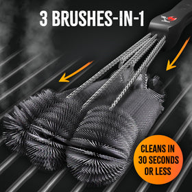 Kona brush demonstrates its 3-in-1 design for faster, targeted cleaning.