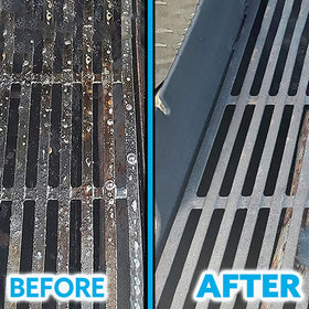 Five-year warranty backs Kona grill brush's durable performance.