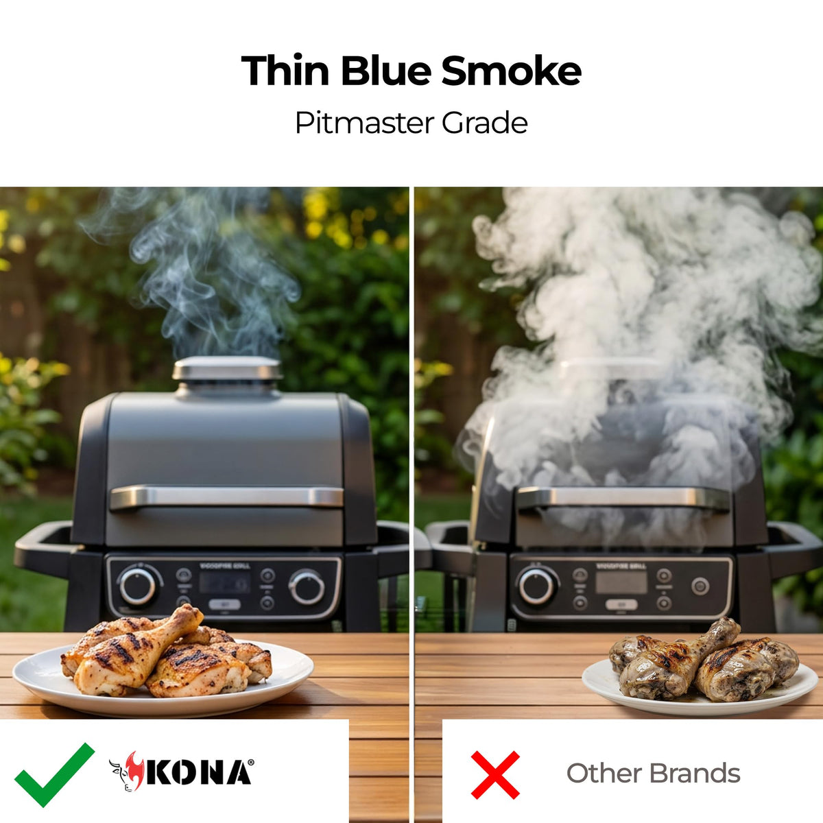 Kona Apple Smoker Pellets ready to enhance seafood, poultry, or vegetables.