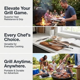 Kona Premium easy-clean design simplifies post-grill cleanup.