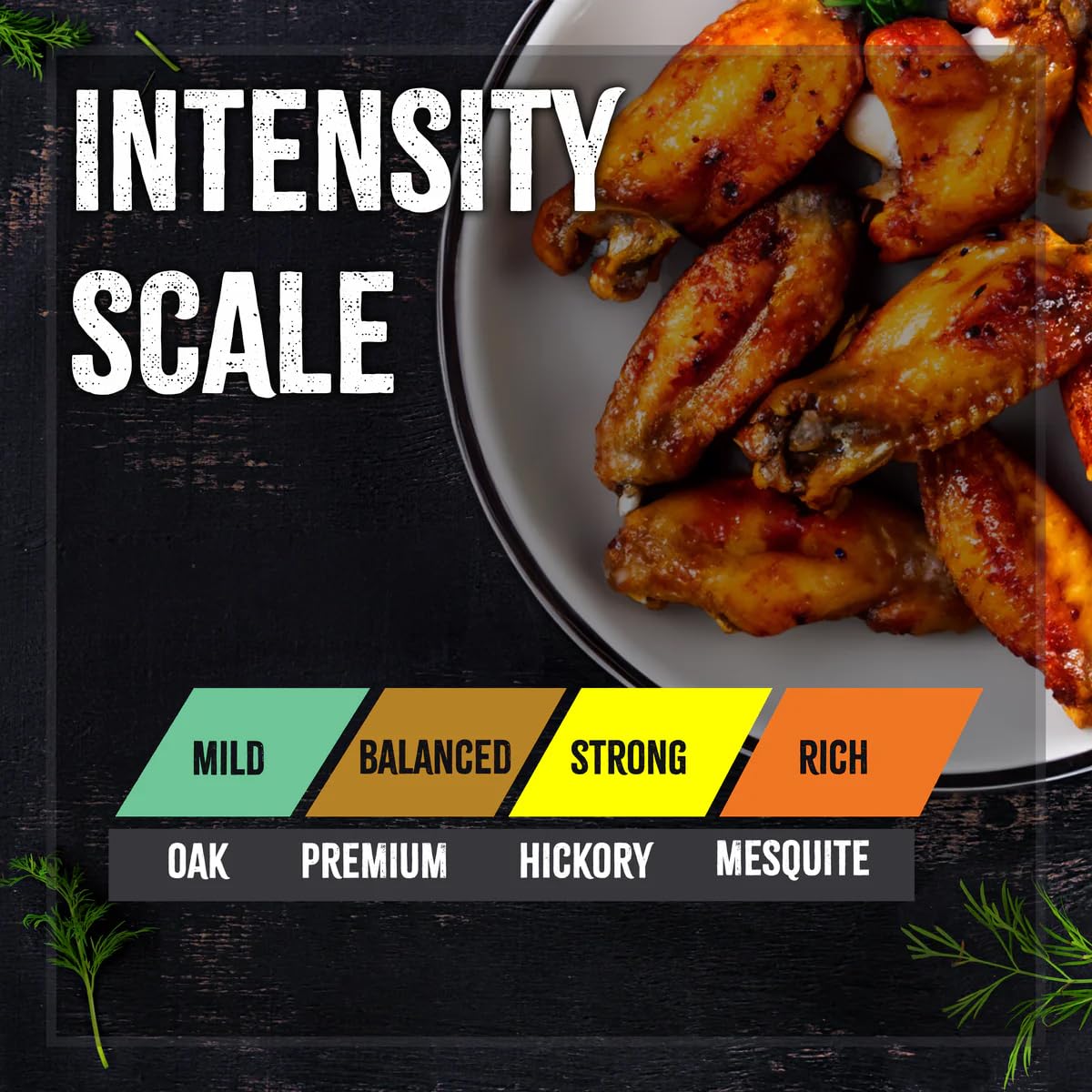 Kona pods displaying the four flavor profiles for smoke sessions