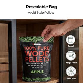 Kona Hickory bag delivers bold smoke for burgers and steaks