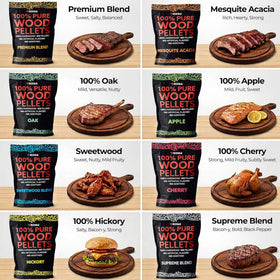 Kona Sweetwood Blend bag adds subtle sweetness and aroma to grilled meats