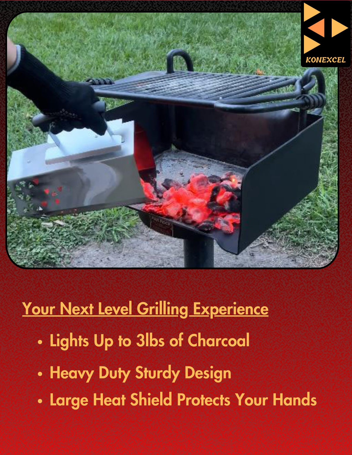 Konexcel natural wood fire starters burn odorless and chemical-free for safe use.
