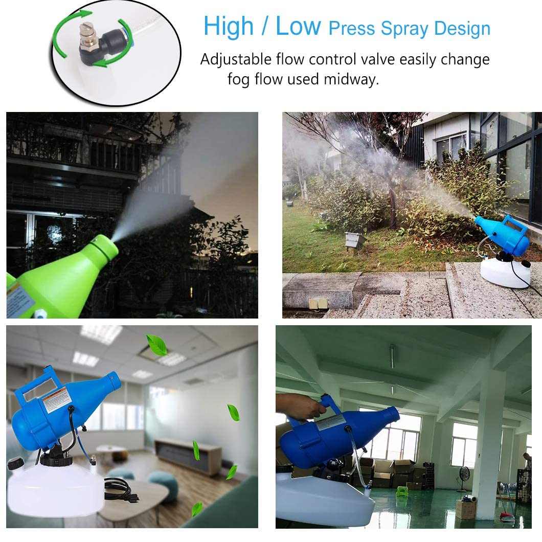 Konideke 30ft spray range covers large areas in one pass.