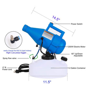 Konideke fogger nozzle adjustable for precise misting across spaces.