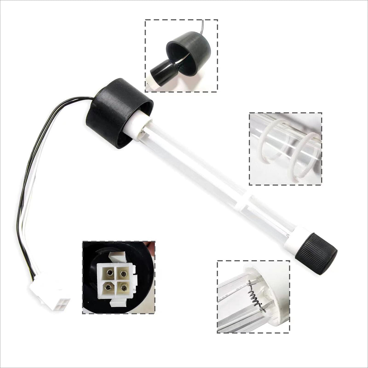 Konideke hot tub light bulb installation is easy and tool-free.