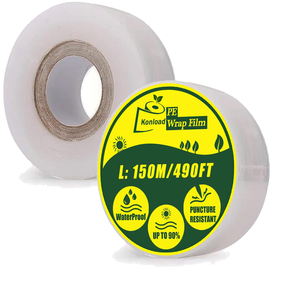 Konload nursery grafting tape on clear film for 3 cm grafts, easy to apply.