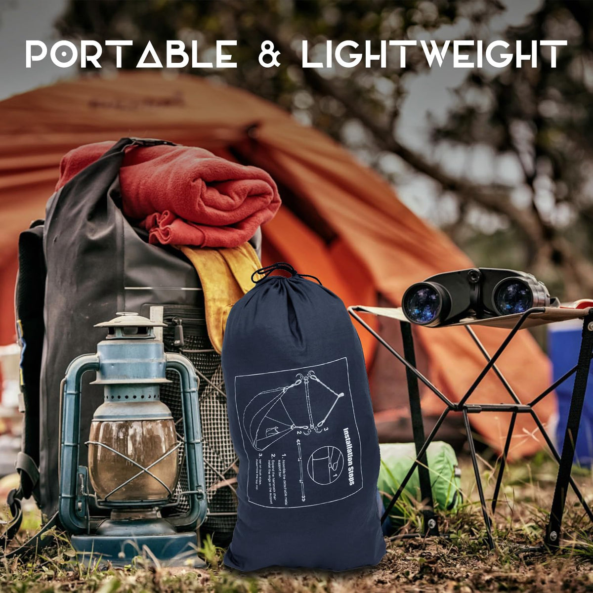Konosnd Hammock Chair features durable nylon 210T parachute fabric.