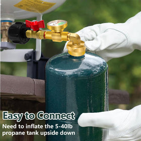 konros propane refill adapter includes four caps for secure seals