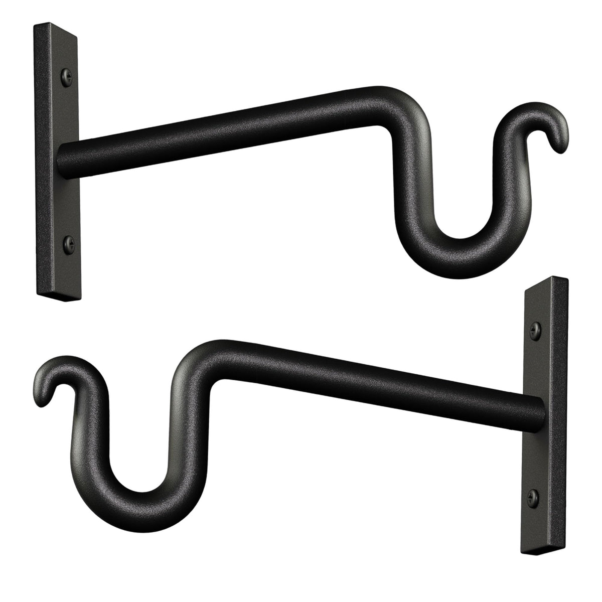 KOOKASHOP 2 Pack 6 Inch Plant Hanger mounted on wall for versatile indoor/outdoor display