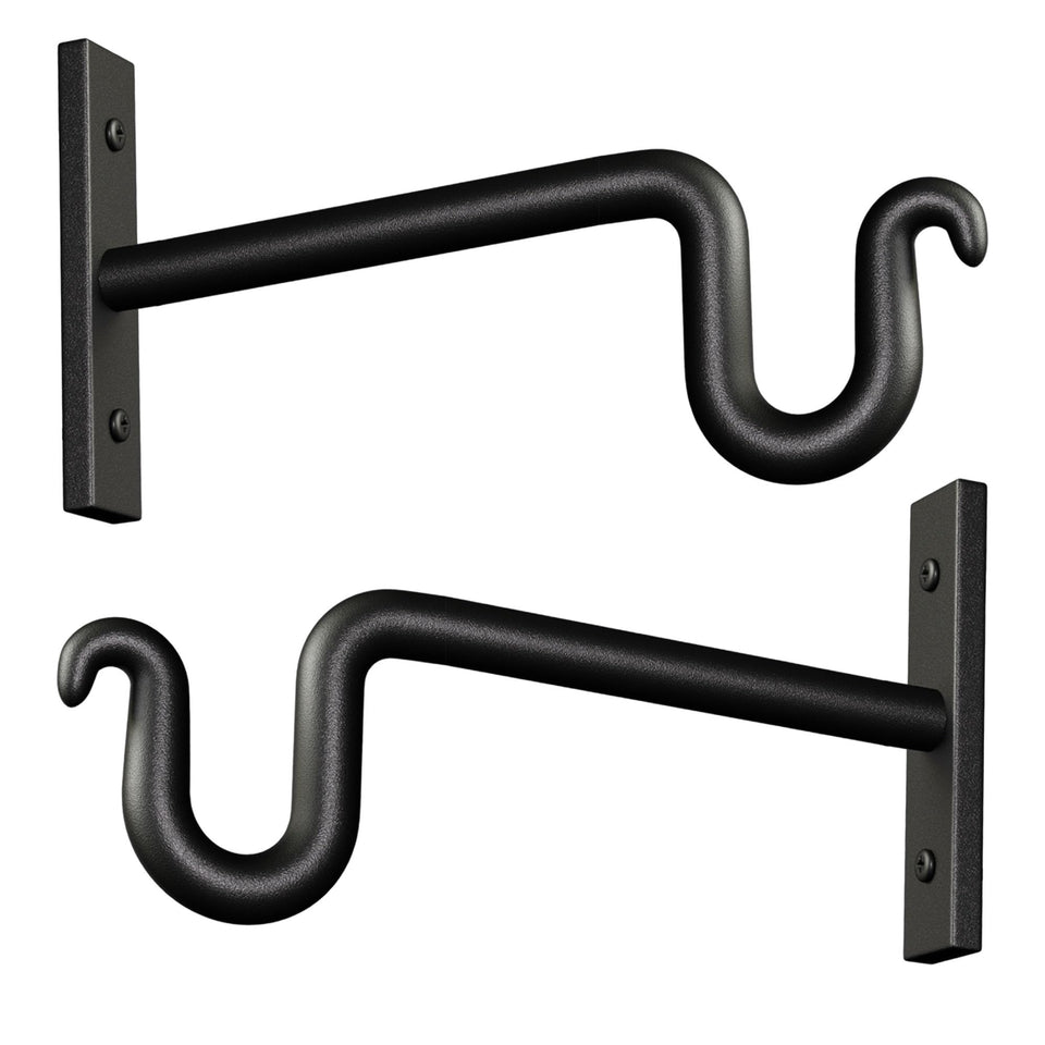 KOOKASHOP 2 Pack 6 Inch Plant Hanger mounted on wall for versatile indoor/outdoor display