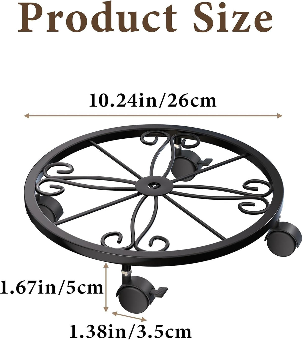 KOOKASHOP indoor/outdoor plant stand fits patios and living spaces.