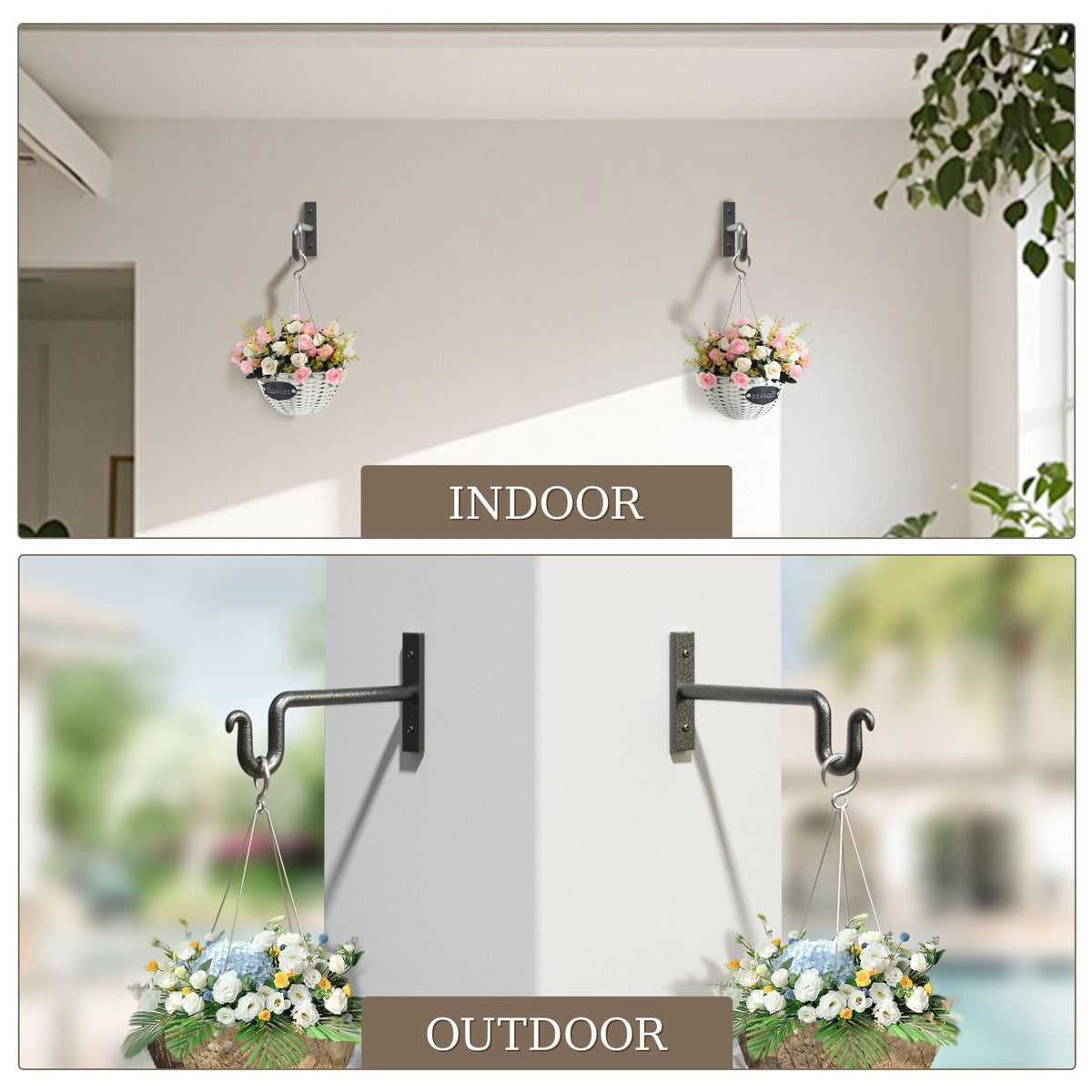 KOOKASHOP wall bracket holding lanterns in outdoor space
